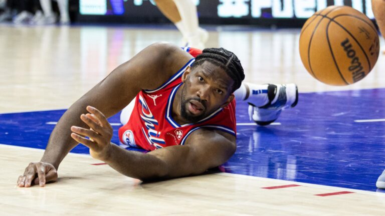 When Joel Embiid of the Sixers takes a break in Game 2 against the Knicks, it’s a familiar tale: “We mustn’t surrender.”