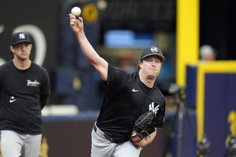 Yankees ace Gerrit Cole set for second injury rehabilitation start with Double-A Somerset on Sunday